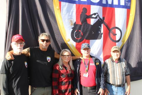From left, David Sawyer, Chris Cox, Sharon Underwood, Keith Powell and Phil Ogle, are pictured in Bryson City on Election Day. 