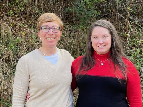 From left, Swain County Cooperative Extension Office welcomes new agents Shannon Royce, family and consumer science and Amber Johnson, 4-H. 