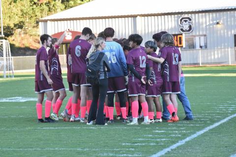 Swain Maroon Devils finished third in conference. The final match was a playoff away game against Mount Airy.