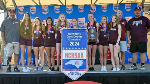 Swain High School Lady Devils cross-country team won their fourth consecutive 1A NCHSAA state title Saturday. Lady Devil runners Arizona Blankenship took a first-place win and Annie Lewis earned second. 