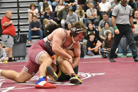Clay Seagle, a senior, was a runner up at 175 at the weekend's home tournament.
