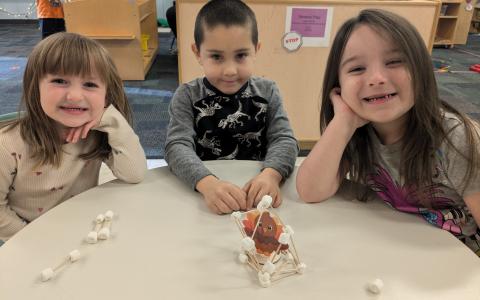 Last week at Bright Adventures Pre-k, Ms. Becky & Ms. Britney’s classes read stories and sang songs about being thankful. Swain Schools Superintendent Mark Sale fears that if federal funding were dramatically cut from the district’s budget, it could jeopardize the pre-K program. 