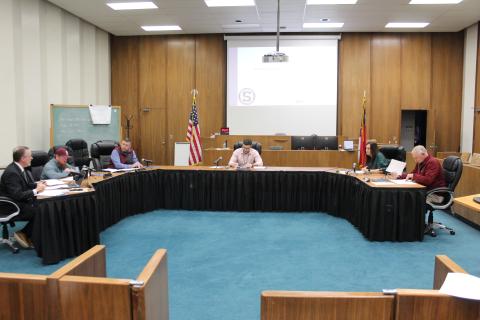 This was the first regular meeting for the board with re-elected members Mitchell Carson and Cody White and newly seated Casey Davis.