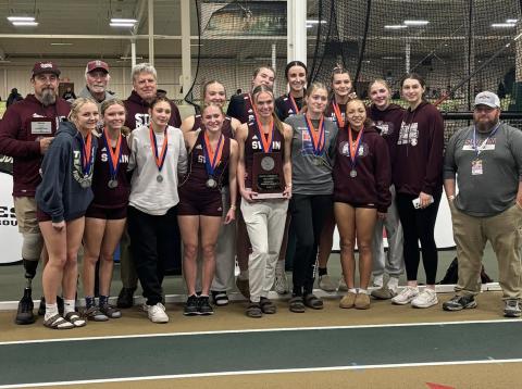 Swain High Lady Maroon Devils earned second place at this year's NCHSAA 1A/2A Indoor Track State Championships held at JDL Fast Track. This ends the running program's  incredible 11 straight state title wins. 