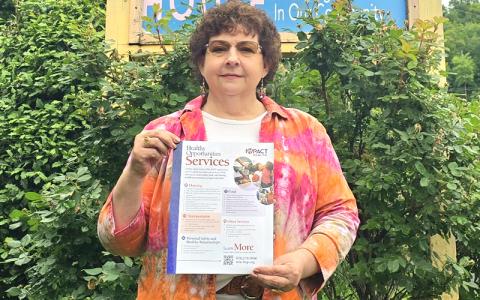 Tammy L. Davis, Swain County HOP Director, stands behind the HOP program as it provides food, housing, transportation and safety support to those in need. The program was excluded from the state’s biennial budget.