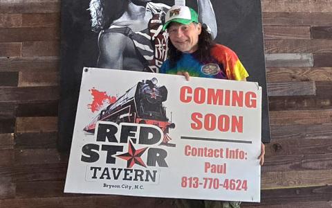SMT photo/ Sara Eisinger.  Paul Medrano, owner of Angry Elk Brewing in Whittier, is looking forward to opening his second Swain County tavern  – Red Star Tavern – in Bryson City. 
