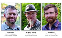 Submitted photos. Aldermen candidates Tim Hines, W. Kent Maxey and Ben King.