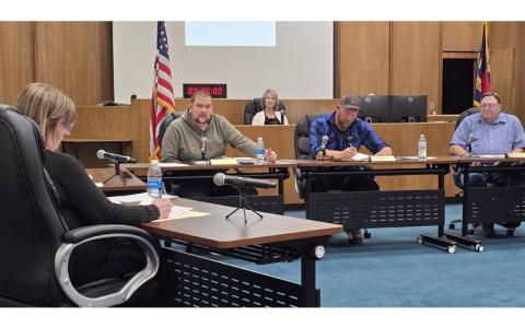 SMT photo/Sara Eisinger.  Tanner Lawson was formally appointed vice-chair during the Swain County Board of Commissioners meeting Dec. 2. Lawson was first appointed to serve as vice-chair on Dec. 3, 2024.
