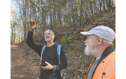 Katie Myers / BPR News. James Sullivan and J.P Schmidt say the Chattahoochee National Forest would be less protected from wildfires if additional roads were built.