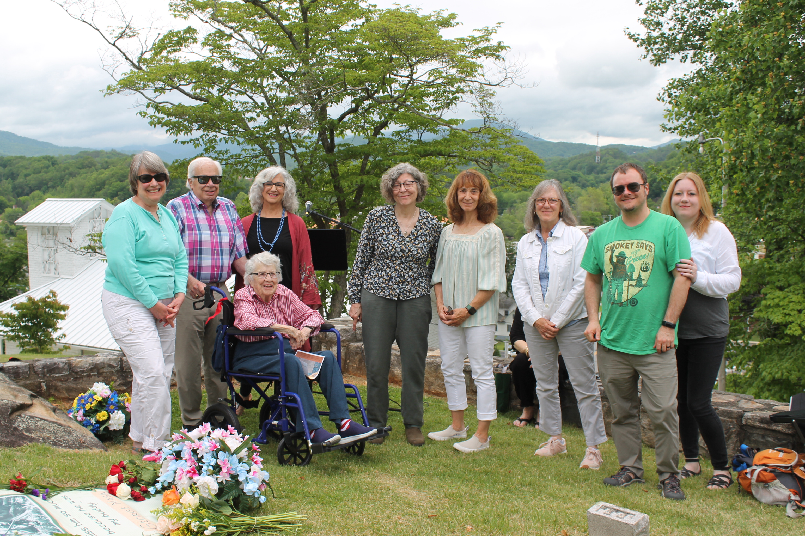 Descendants of author and nature activist Horace Kephart gathered this weekend in town for the Kephart Days ceremony, notable this year for the unveiling of grave markers for George Masa and Laura Kephart, as well as for being the 100th birthday of Barbara Kephart Crane, Horace’s granddaughter.