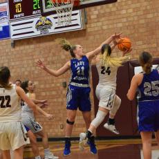 Swain County High School Lady Devil Mazie Helpman added 16 points in the win over Smoky Mountain Lady Mustangs on Monday. 