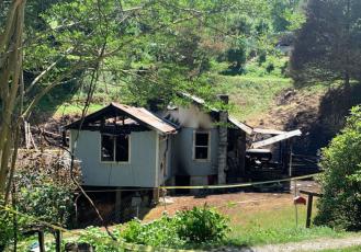 A home on Roundhill Road burned last week