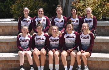 The 2021-22 Swain County High School Lady Devils varsity volleyball team. 