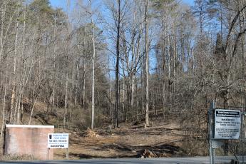 A few trees have already been cleared on the site for an animal control facility