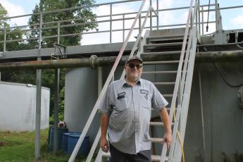 Greg Passmore is Operator in Charge at the Town of Bryson City sewer plant.