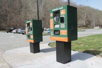 Kiosks, like these two pictured at Oconaluftee Visitor's Center, are one of the ways visitors to the Great Smoky Mountains National Park can purchase parking passes, which are now required for anyone parking for more than 15 minutes.