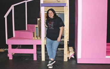 SMT photo/Larry Griffin - Swain County High theater instructor Nicole Huett is ready for opening night of Legally Blonde.