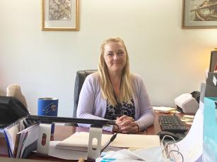 Bree Clawson, Swain County DSS director, is pictured at her office.