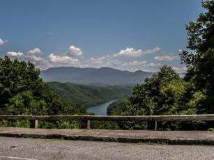 Above is a view from an overlook on Lakeview Drive. The road, in the Smokies, will see some much-needed improvement this year but the work will require a road closure for 90 days beginning later in the summer. 