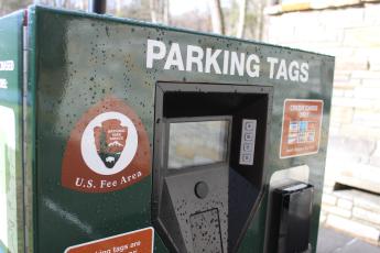Parking tags or passes are required in the Great Smoky Mountains National Park for people parking more than 15 minutes. The cost for a day is $5. Annual passes are $40.