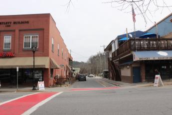 Island Street in Downtown Bryson City will soon close for utility improvements