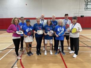 Sign-ups are currently underway for the Senior Games with Swain County Recreation. Pictured is the winning Macon County pickleball team from last year. 