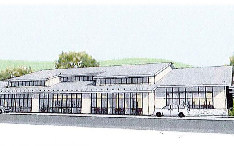 This drawing represents the latest rendition by architect Keith Hargrove for new construction of the Marianna Black Library on Fontana Road. 