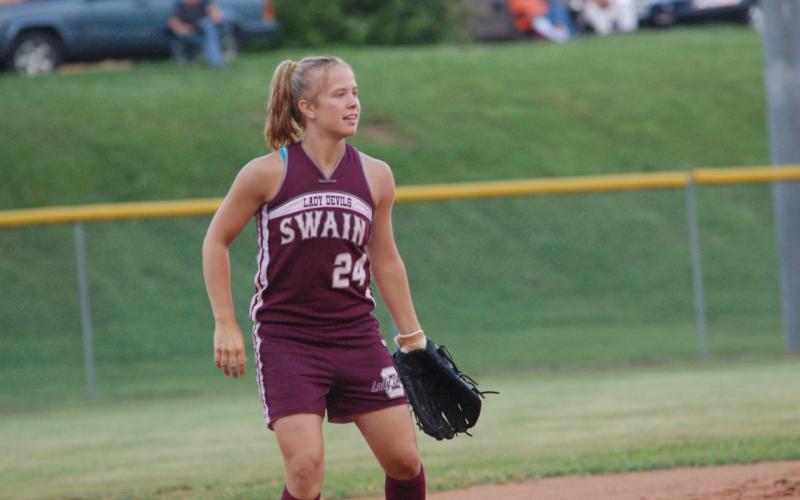 Kayla played softball in addition to volleyball in high school