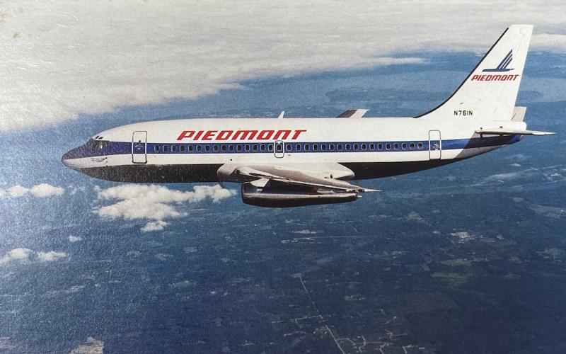  Piedmont Airlines  jet that Gary Boyer flew 