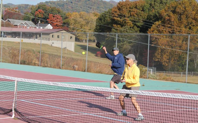 Steve and Jan Bryant have been playing pickleball for several years and helped form the team at the Swain County Recreation Park.