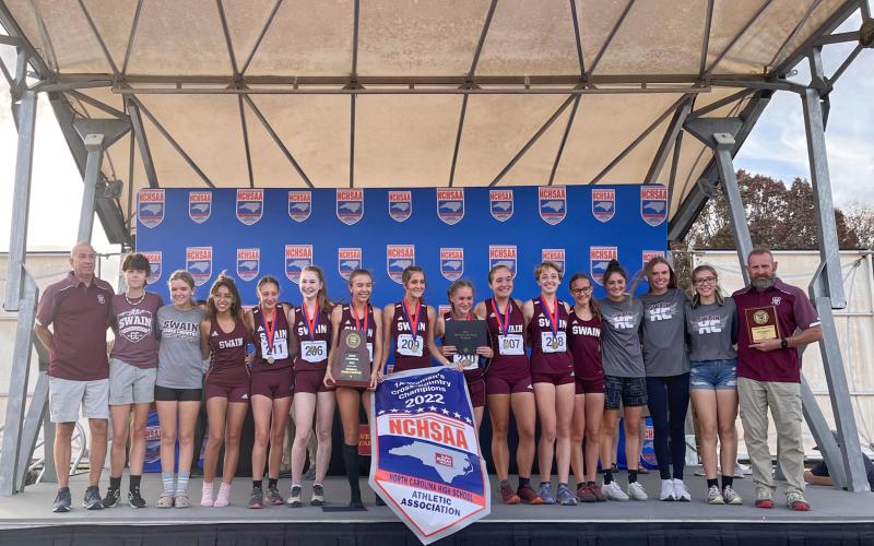 Swain County High School Lady Maroon Devils cross country team earned another state championship title this past Saturday at Kernersville with 50 points. Several also earned individual spots on the podium. The Maroon Devils cross country team took 7th at state.