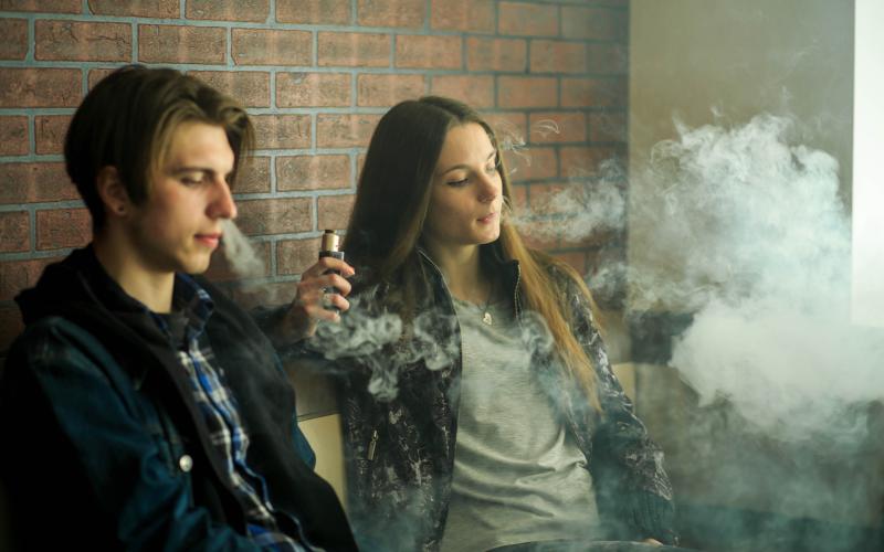 Vaping especially in high school bathrooms is a concern (stock image).