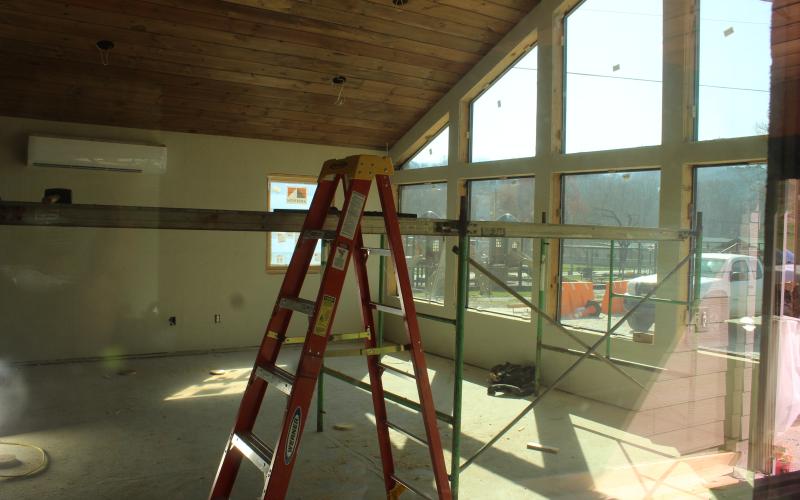 Work was still being done in late March on the new buildings at the county pool, which will be able to be reserved for parties or other events once finished. Recreation Department Supervisor Taylor Woodard said she didn’t have a concrete date for them to be completed. There is also a new concession stand being built.